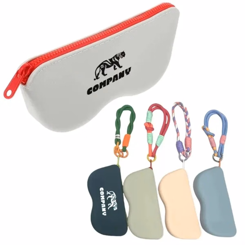 Silicone Zipper Eyeglasses Bag
