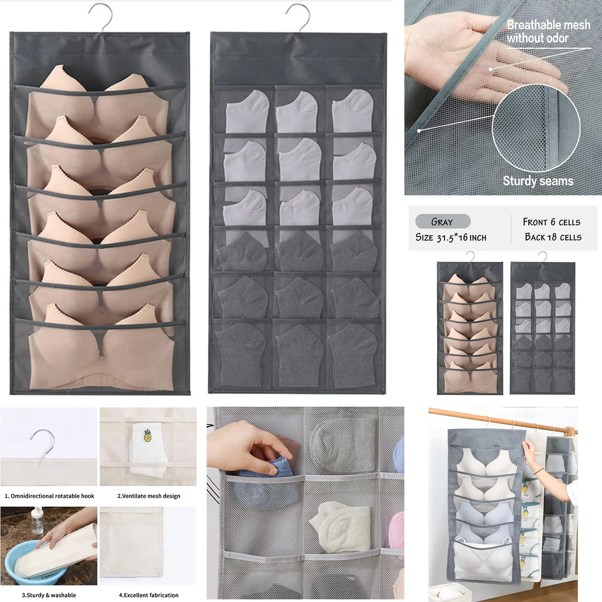 Large Bra holder Organizer 1