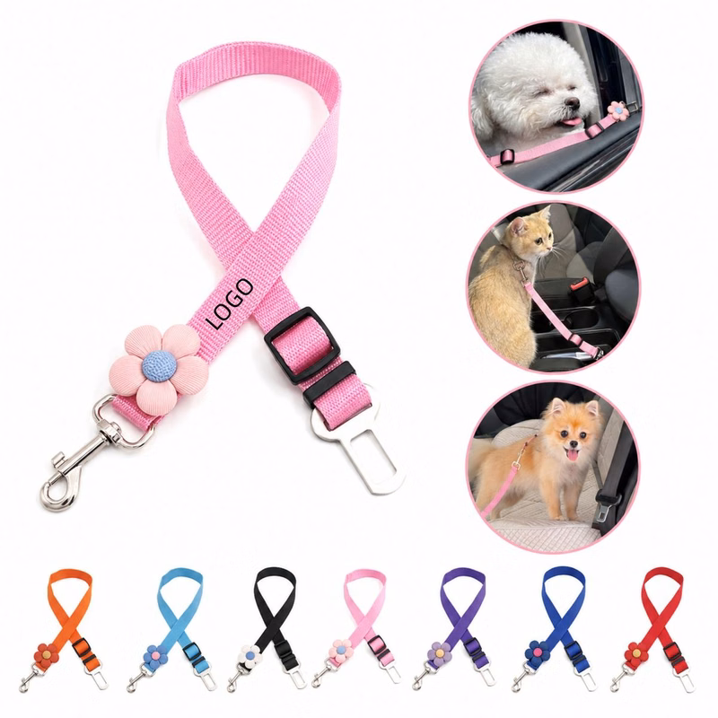 Sunflower Adjustable Pet Car Seat Belt