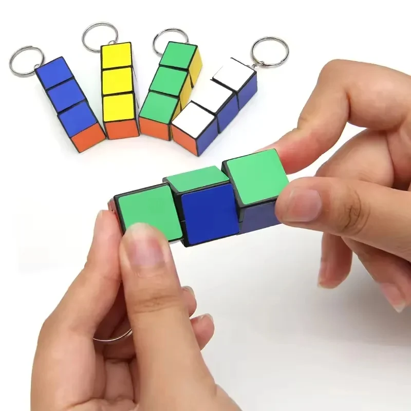 Puzzle Cube LED Keychain 1