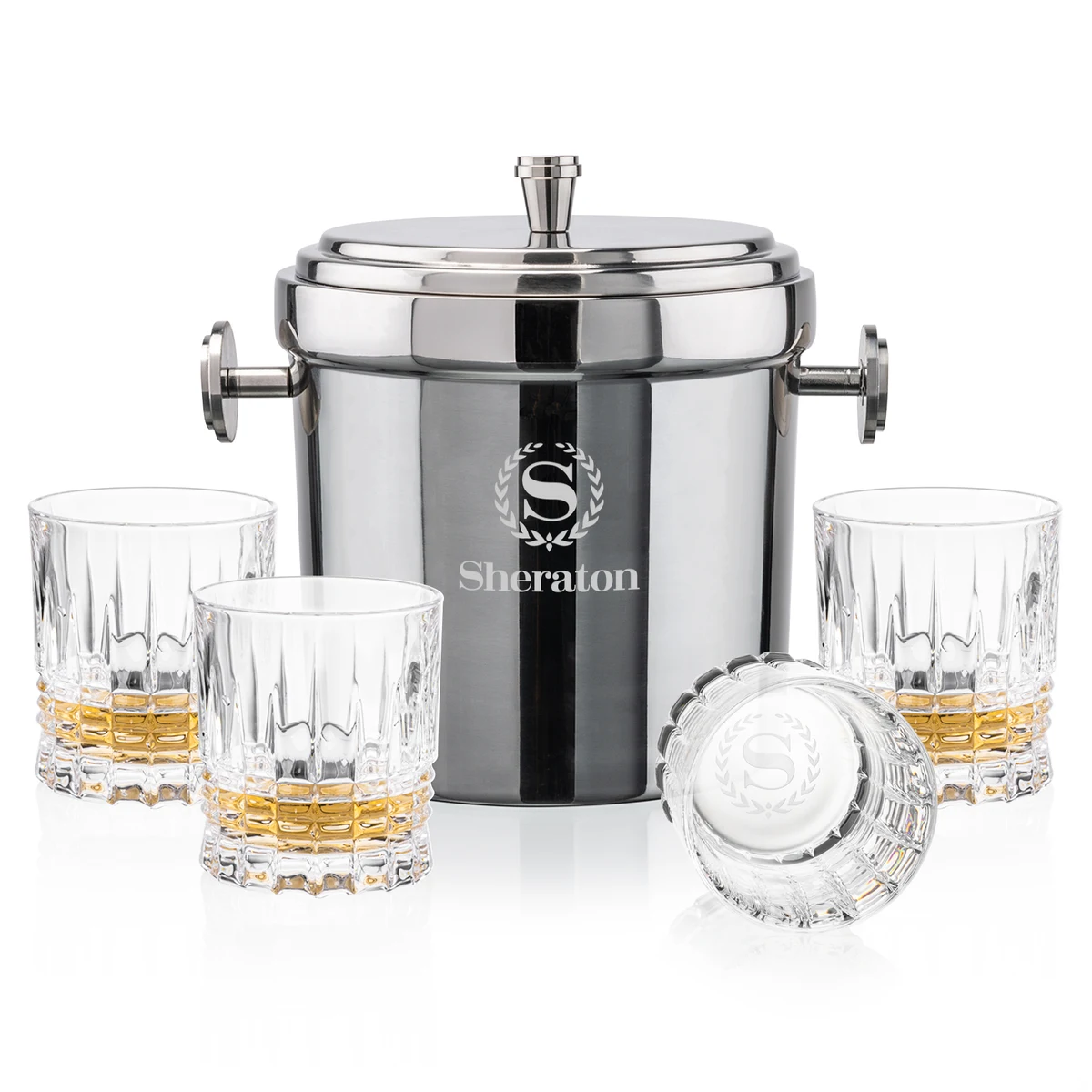 Milano Ice Bucket & Princeton On-the-Rocks Set 1