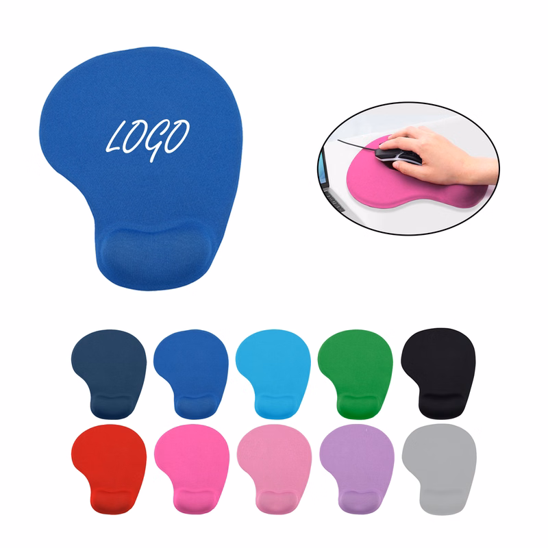 Silicone Round Mouse Pad With Wrist Support