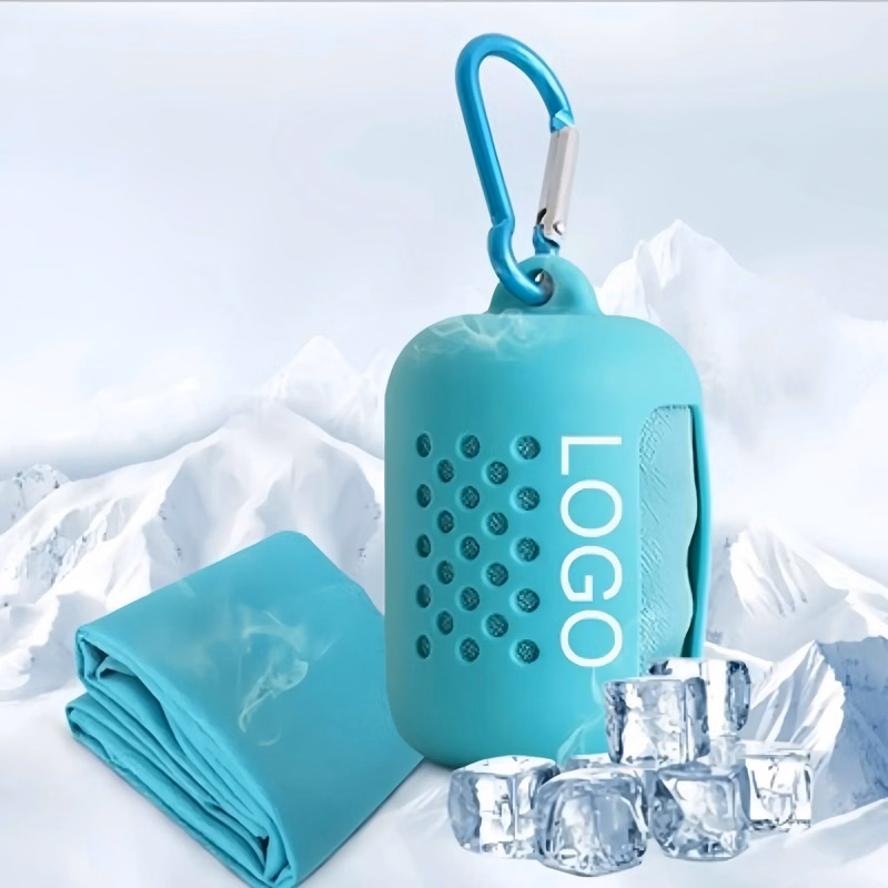 Quick Dry Cooling Towel With Silicon Shell Metal Buckle