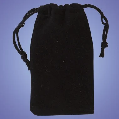 30652-Velvet Draw String Pouch 1 7/8" x 3 1/2" 1