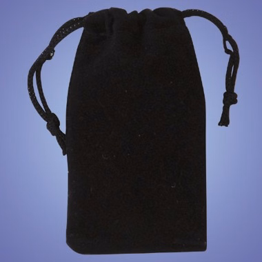 30652-Velvet Draw String Pouch 1 7/8" x 3 1/2"