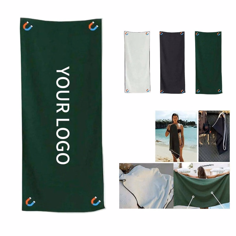 Absorbent Magnetic Bath Towel with Microfiber