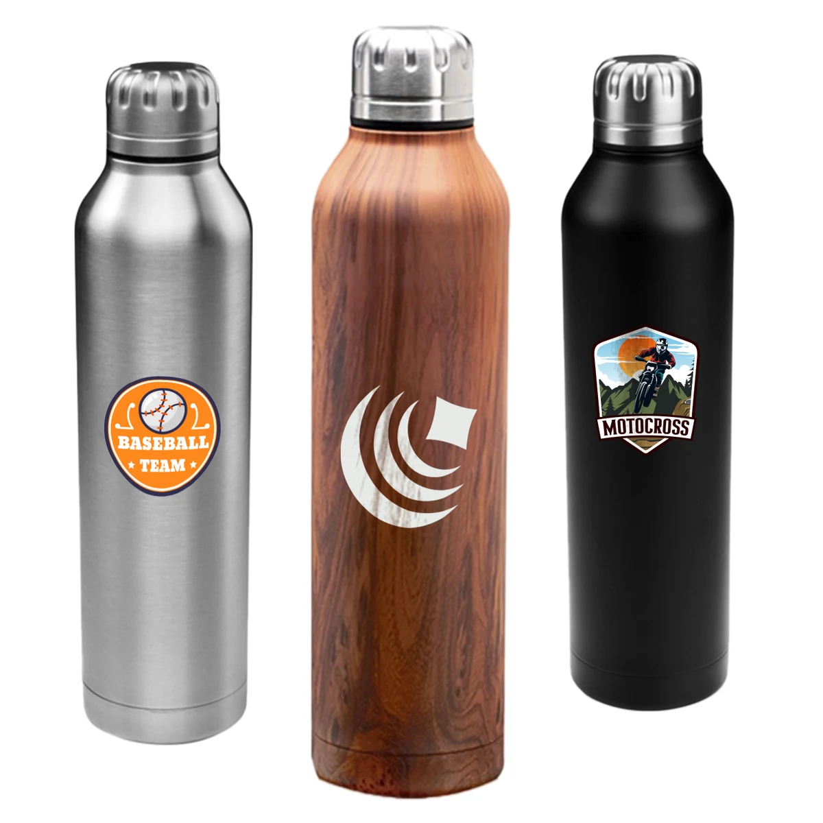 34 oz. BPA free Vacuum Insulated Sports Water Bottles, custom water bottle with logo imprint 1