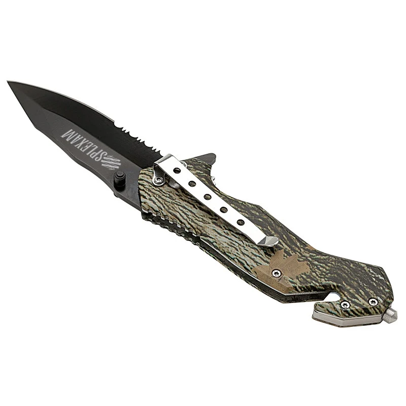 Nutwood Camo Rescue Knife 1