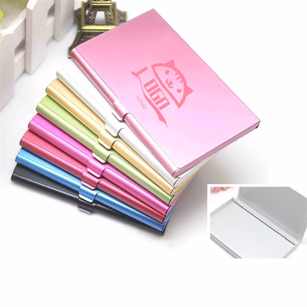 Portable business card case