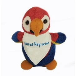 6" Baby Parrot with bandana and one color imprint 1