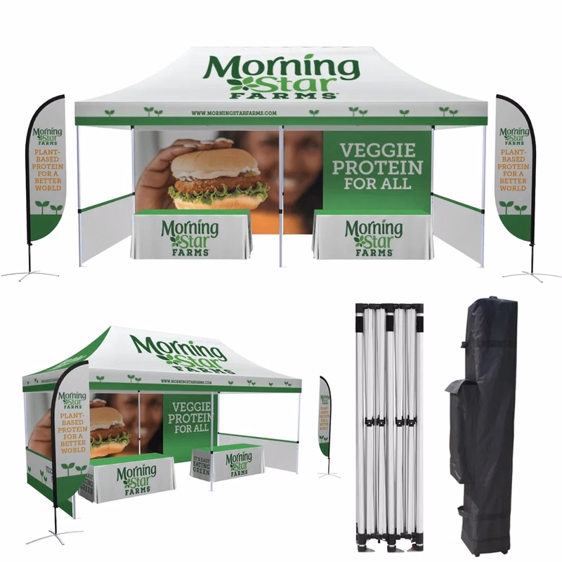 10'x20' Custom Tent Set with Digital Full Dye Sublimated