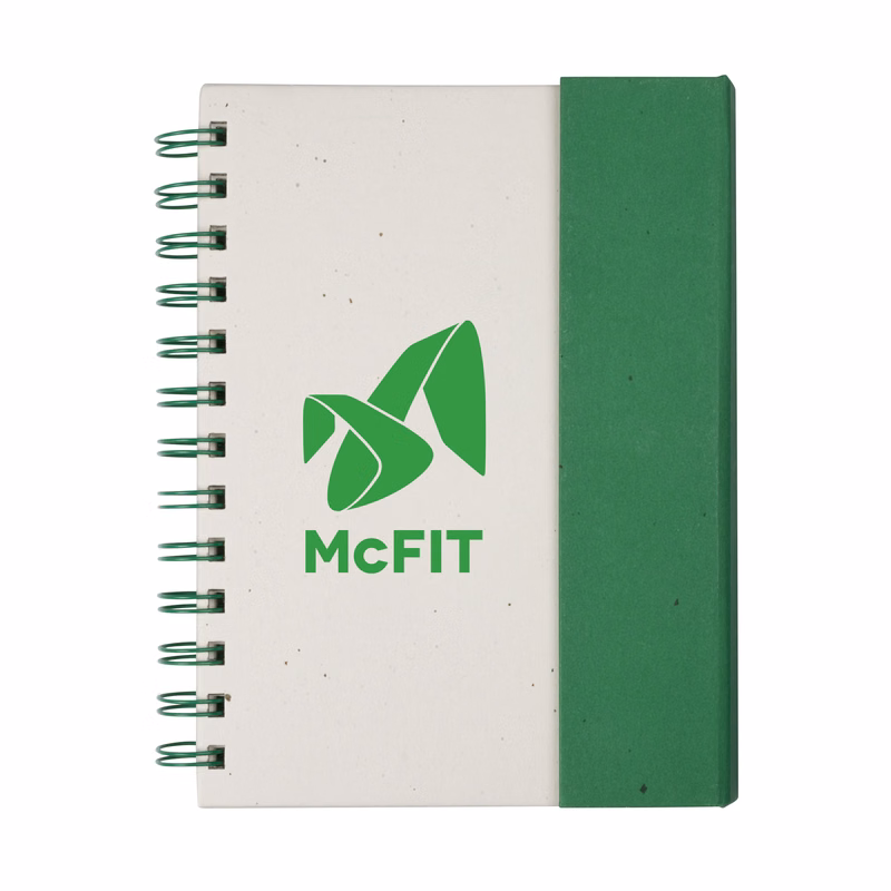 Wormer Spiral Bound Journal w/Sticky Notes