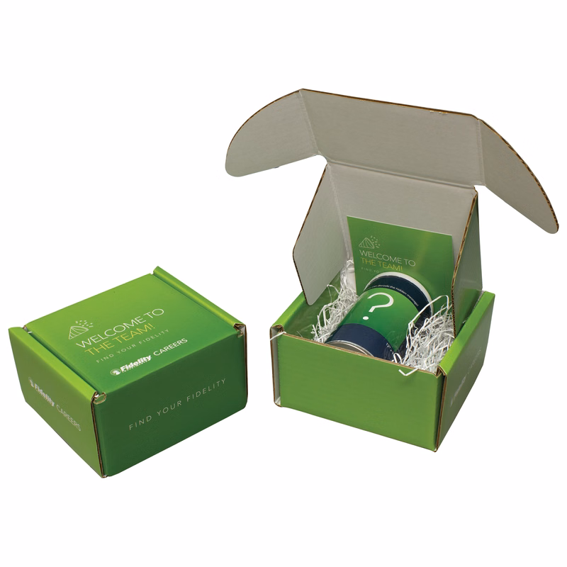 5 1/8" x 5 1/8" x 3 1/4" - B-Flute Outside Tuck Box