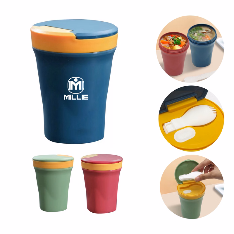 450ml Sealed Soup Cup With Spoon