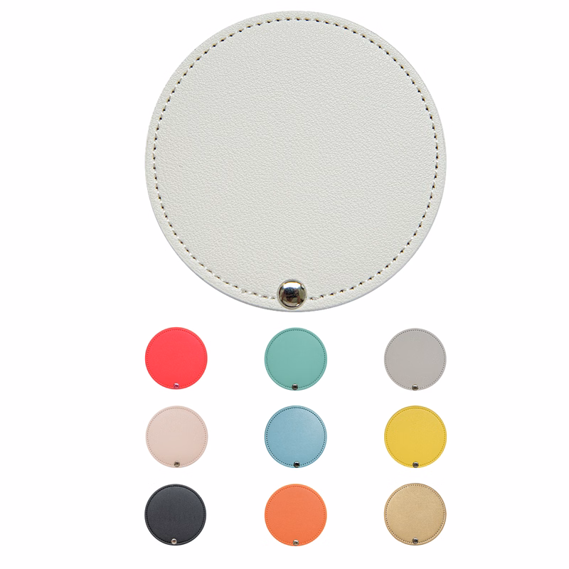 Ins-Style Leather Rotating Vanity Mirror