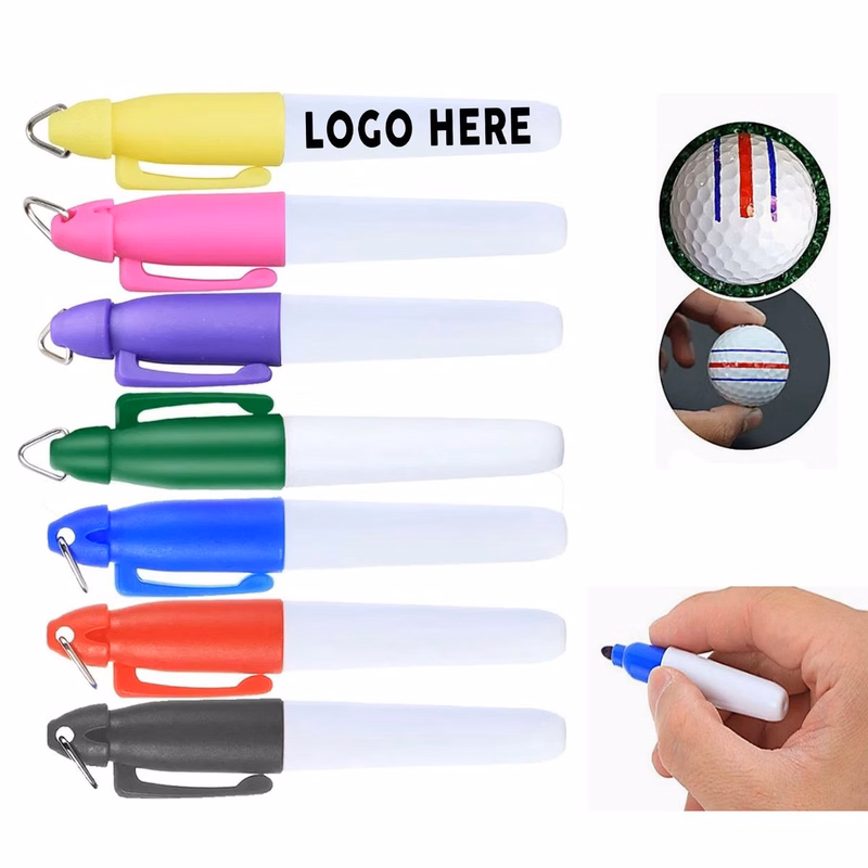 Plastic Golf Ball Marking Pen With Clip