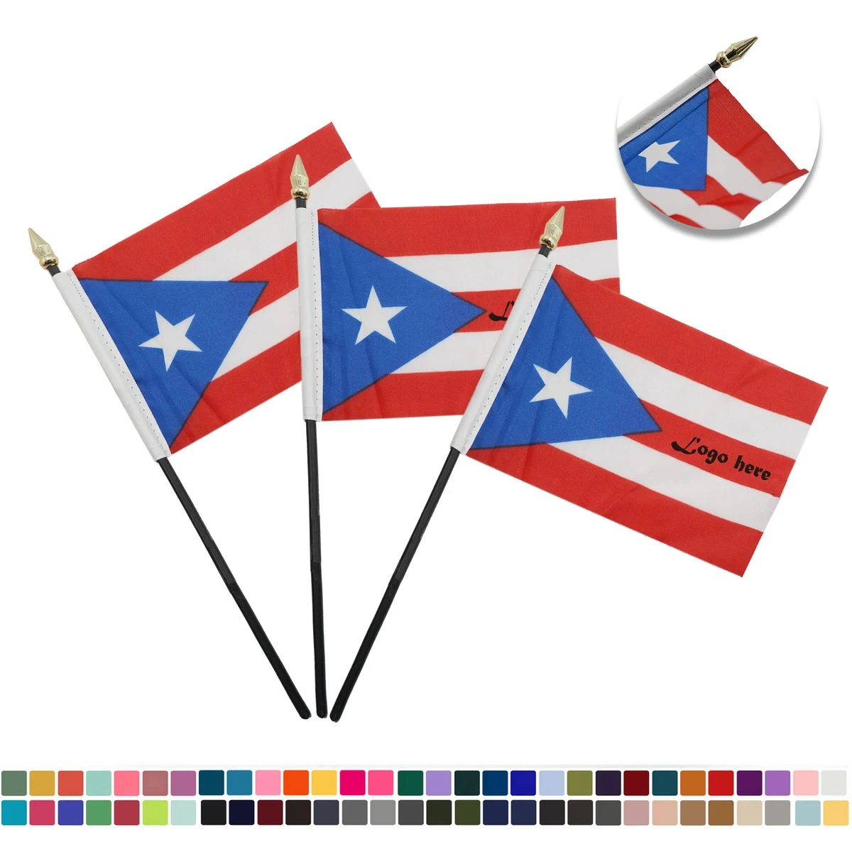 Hand Held Small Polyester Flag 1