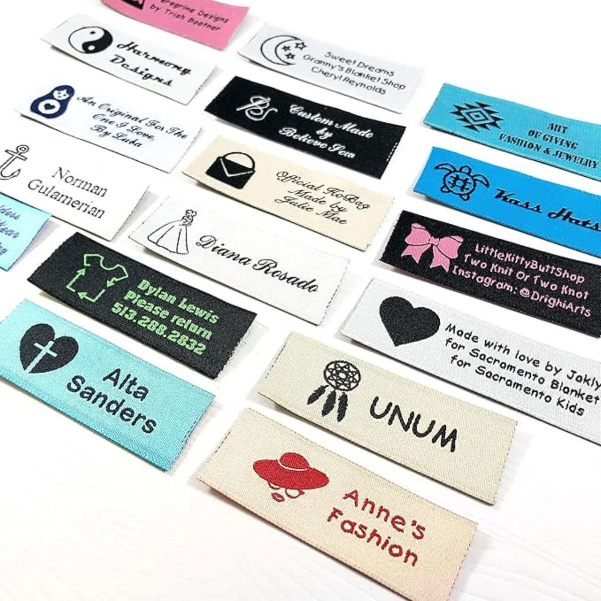 Personalized Fabric Label Embroidered Tag 1