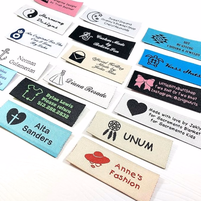 Personalized Fabric Label Embroidered Tag