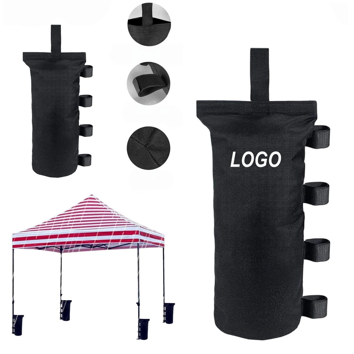 Tent With Sandbags Fixed Inside 1