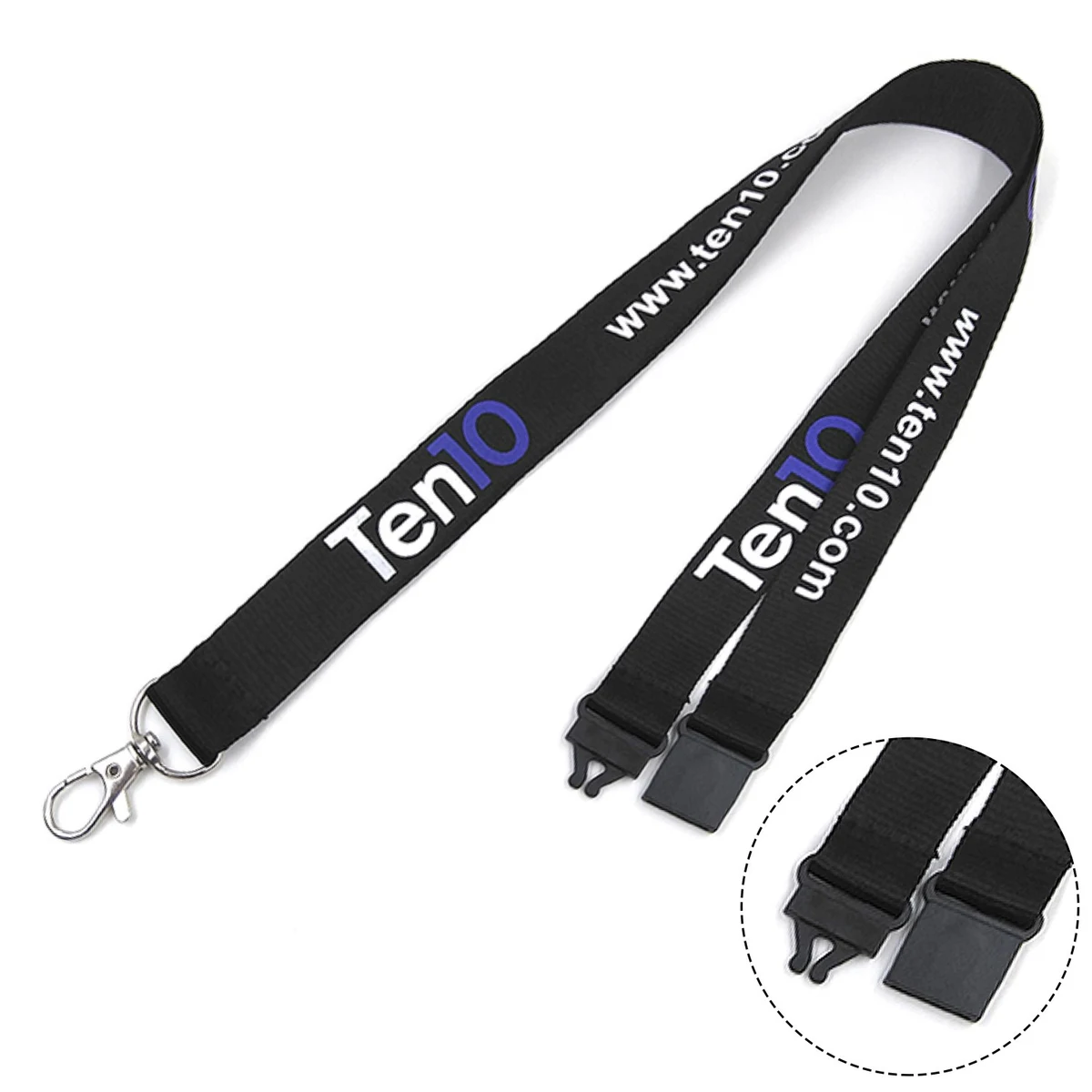 1" Dye Sublimation Lanyards with Safety Breakaway 1