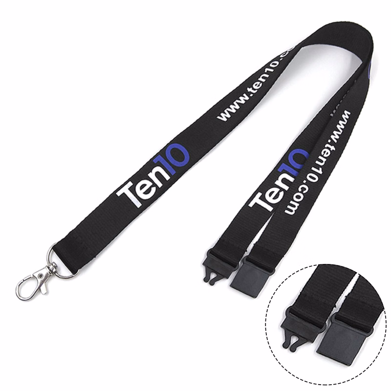 1" Dye Sublimation Lanyards with Safety Breakaway