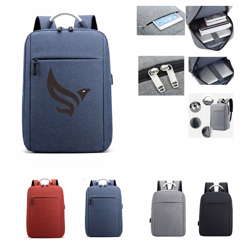 USB Travel Computer Backpack with Handle 11.4" x 3.9" x 15.4
