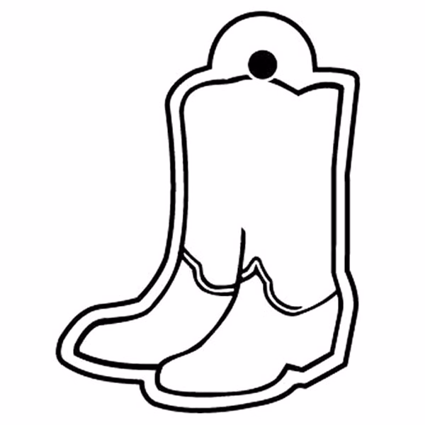 Western Boot Key Tag (Spot Color)