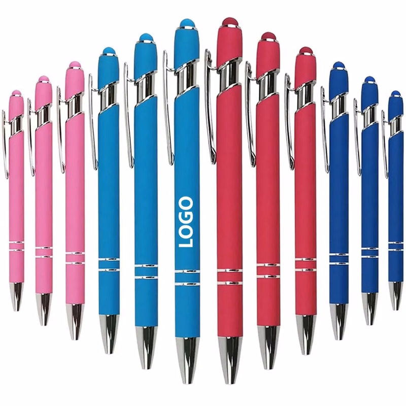 Metal Ballpoint Soft Stylus Touch Pen