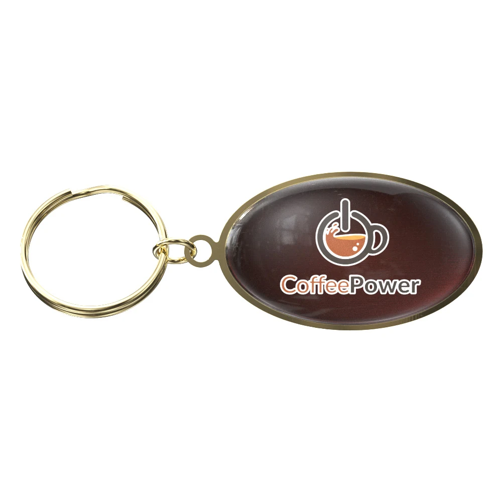 Vibraprint® Bright Oval Key Tag (1-1/4" x 1-7/8") 1