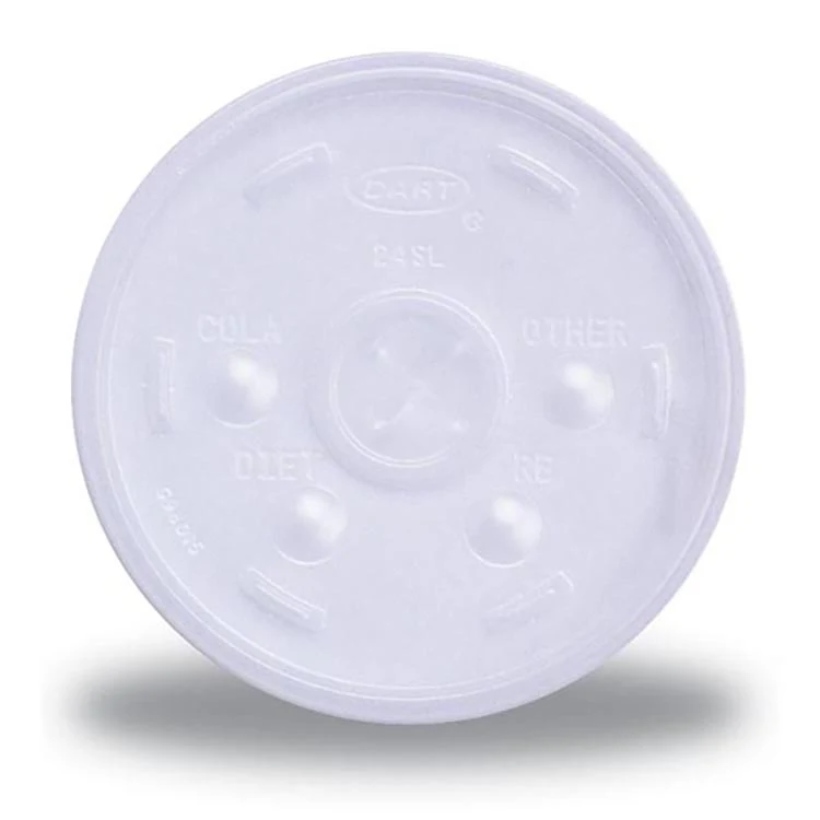 10 Oz. Foam Cup Straw-Slotted Lid 1