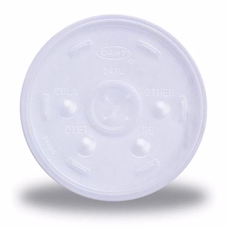 10 Oz. Foam Cup Straw-Slotted Lid