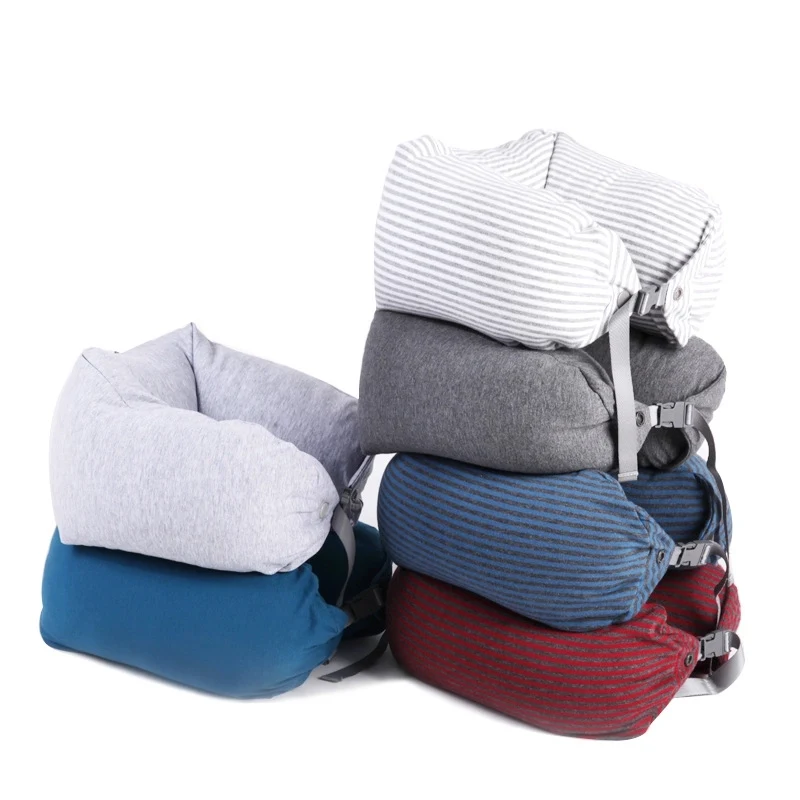Particle Stuffed Neck Pillow With Cotton Cover 1