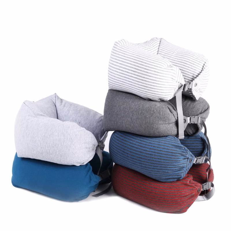Particle Stuffed Neck Pillow With Cotton Cover