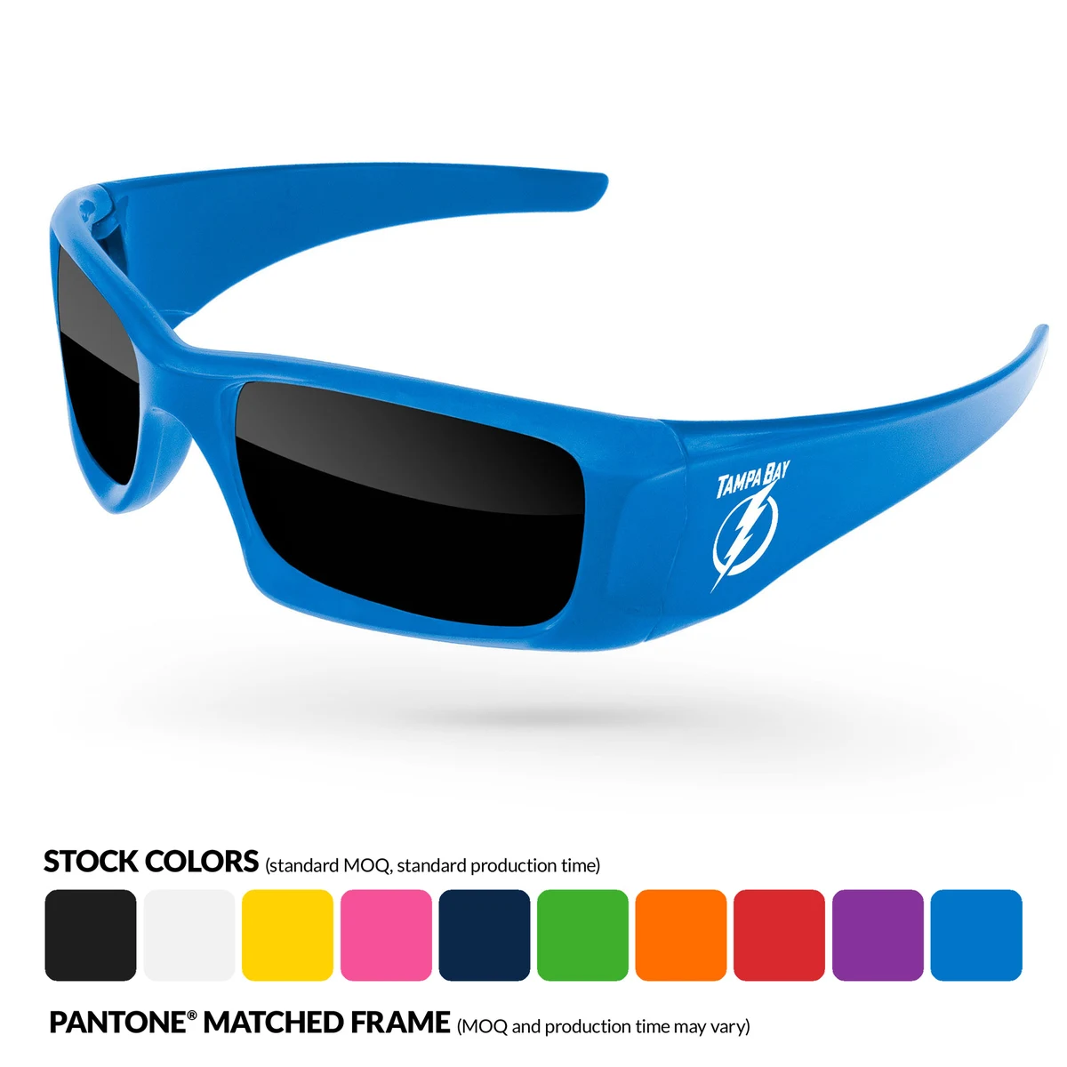 Wrap Sunglasses w/ 1 Color Temple Imprint 1