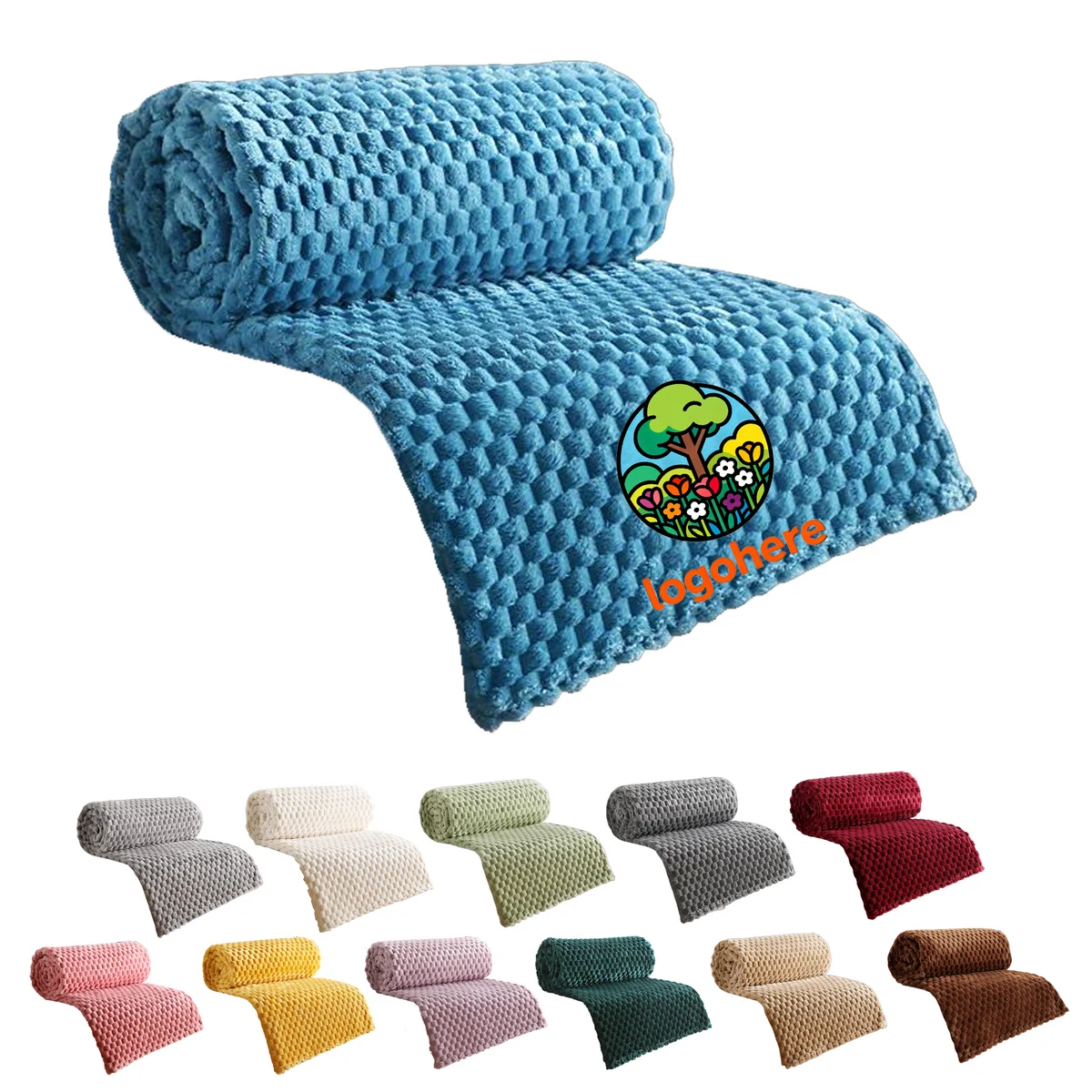 MOQ 20 Double Sided Sherpa Fleece Blanket 1