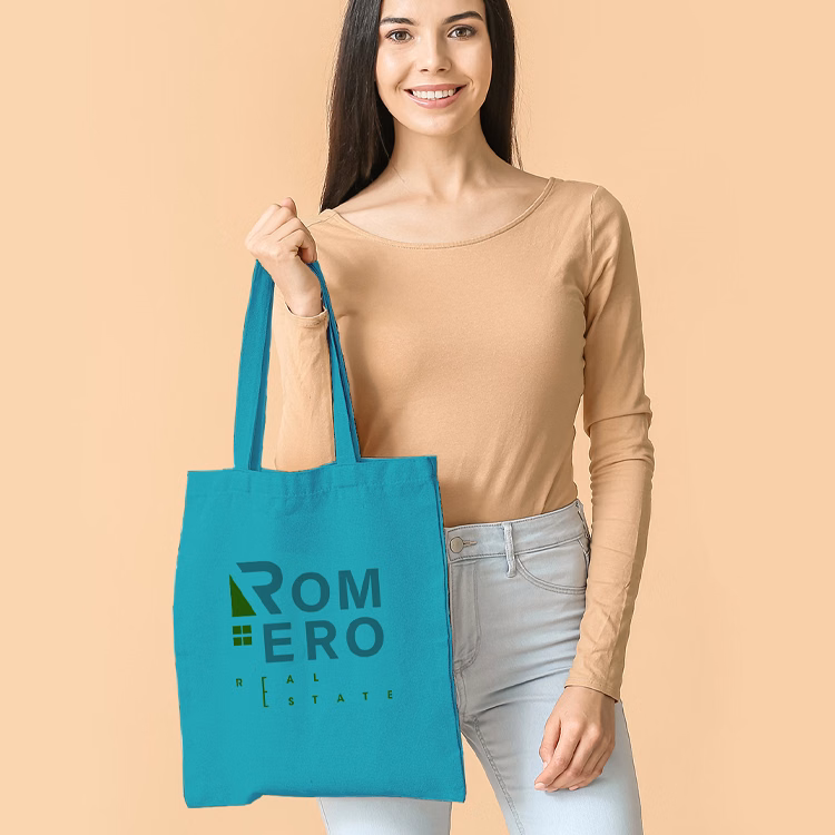 Super Sale- 6 oz.Econo Cotton Tote - Turquoise