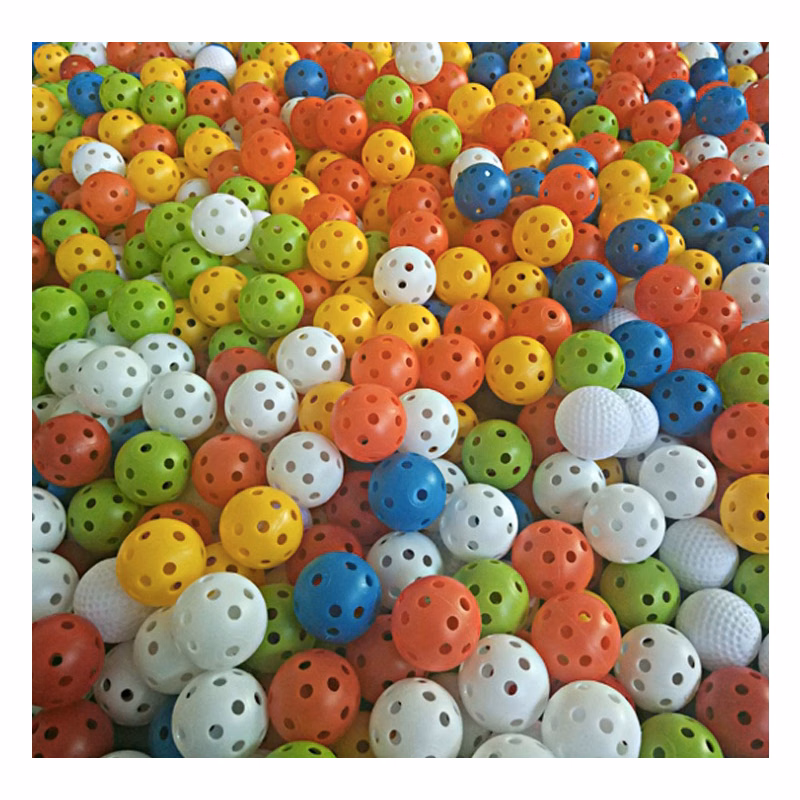 light and suiColorful Plastic Golf Balls Whiffle Airflow Hollow Golf Practice Training Sports Balls