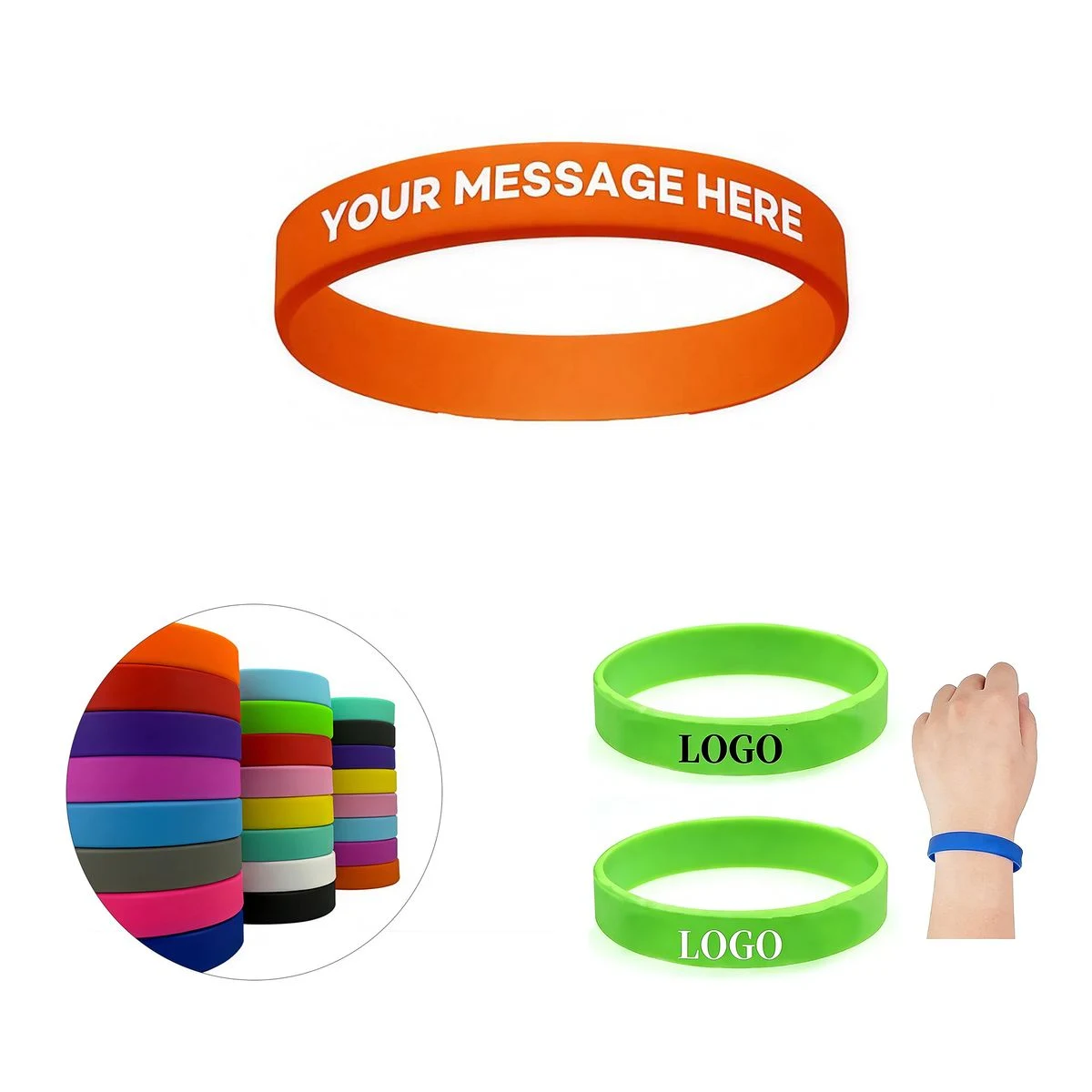Promotional Silicone Wristband With Custom Logo 1