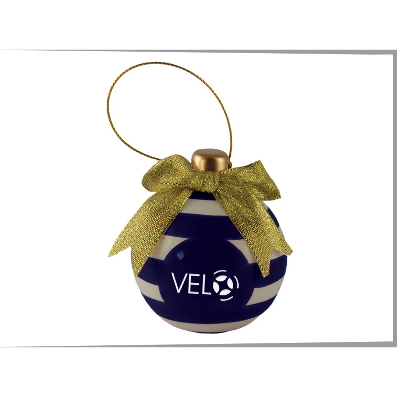 Candy Cane Ceramic 3D Ornament 1