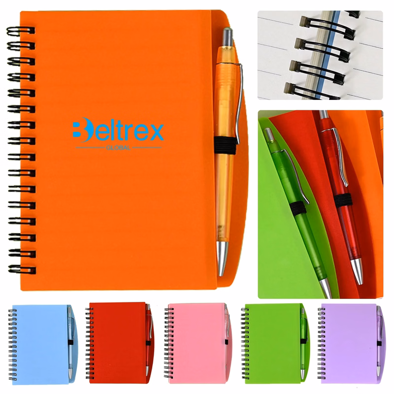Stylish A5 Spiral Notebook with Semi Transparent Cover