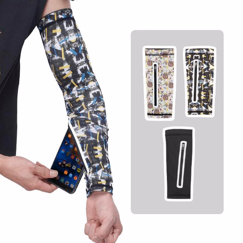 Sport Arm Sleeves With Pocket For Men And Women
