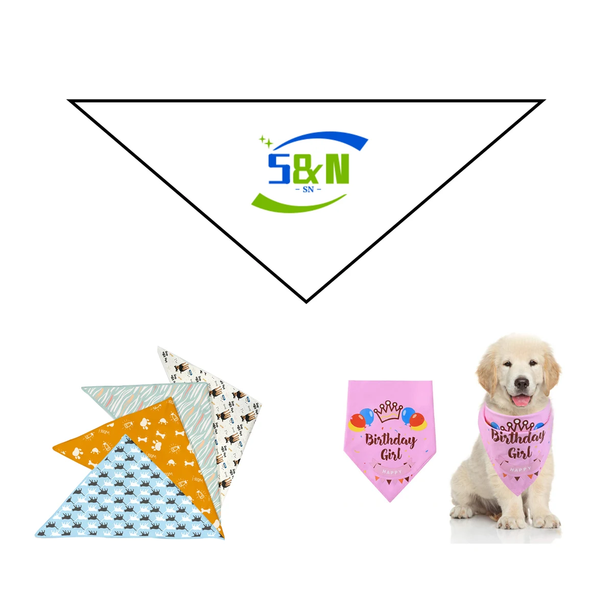 Full Color Polyester Pet Bandana 1