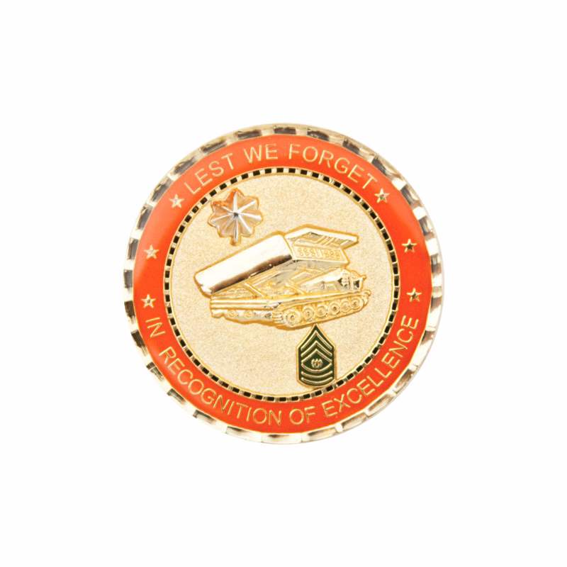 Zinc 1.5" Challenge Coin Gold Plating