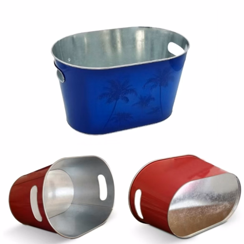 10 Qt Iron Double Handles Beer Ice Bucket