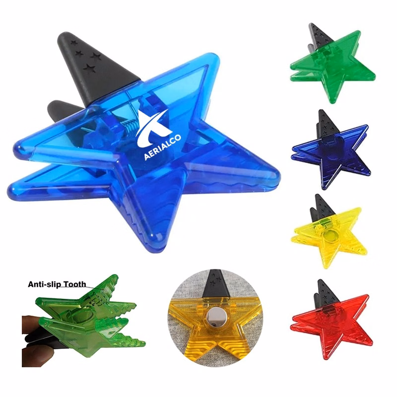 Star Shaped Magnetic Memo Clip