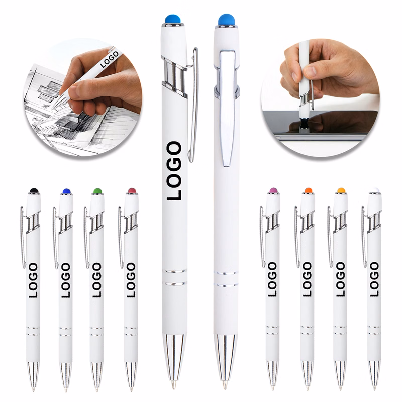 Branded Aluminum Multi-Function Stylus Pen