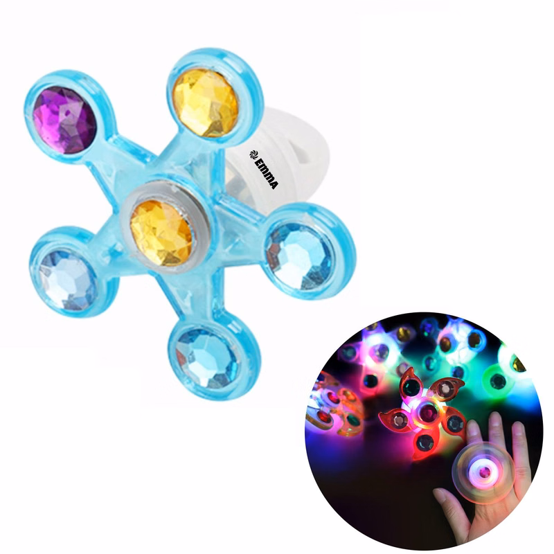Glow LED Fidget Spinner Ring Toy