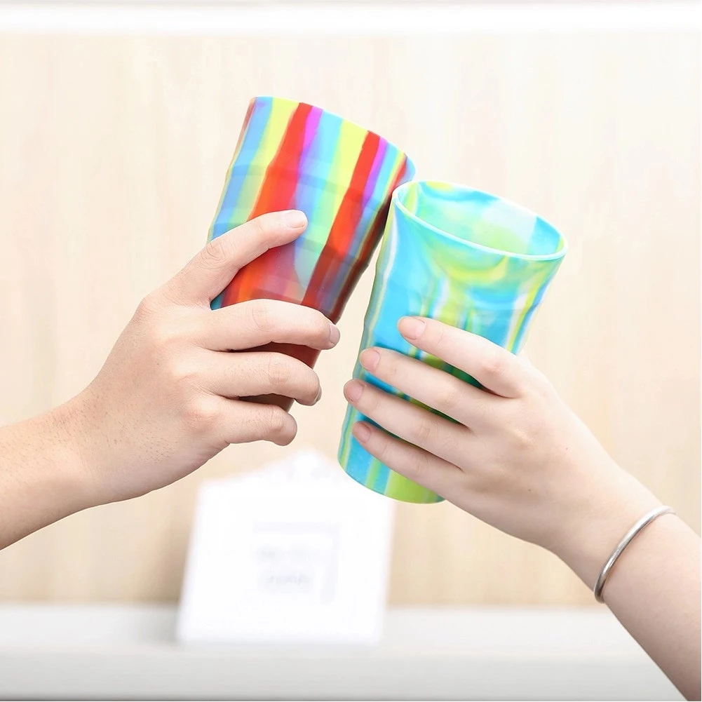 16oz Unbreakable Silicone Tumbler Coffee Cup 1