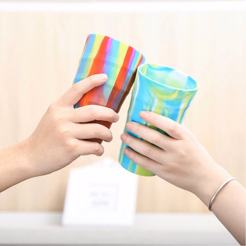 16oz Unbreakable Silicone Tumbler Coffee Cup